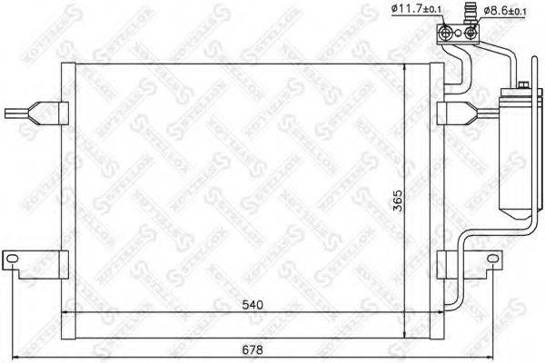 STELLOX 1045225SX Конденсатор, кондиціонер