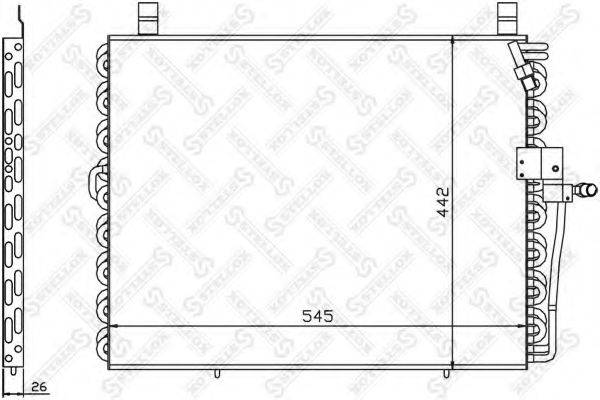 STELLOX 1045292SX Конденсатор, кондиціонер