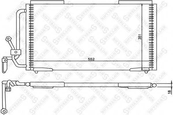 STELLOX 1045302SX Конденсатор, кондиціонер