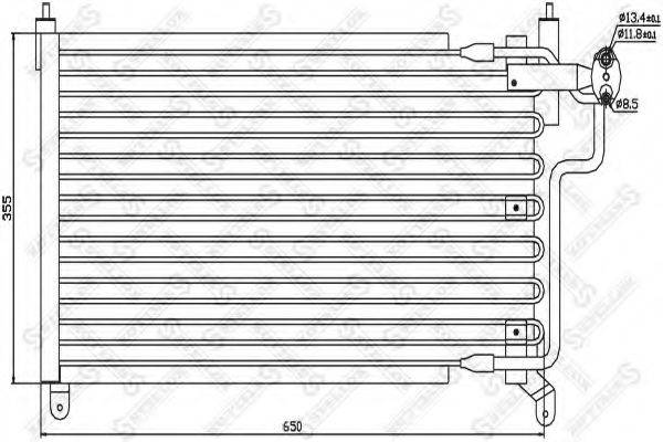 STELLOX 1045306SX Конденсатор, кондиціонер