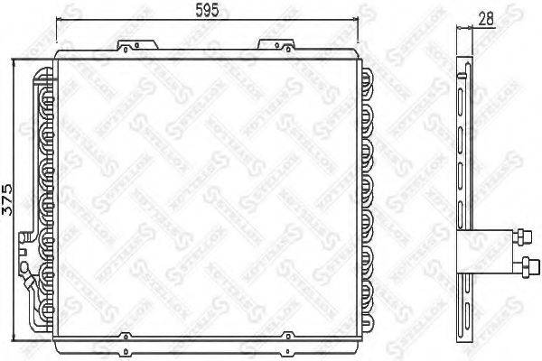 STELLOX 1045307SX Конденсатор, кондиціонер