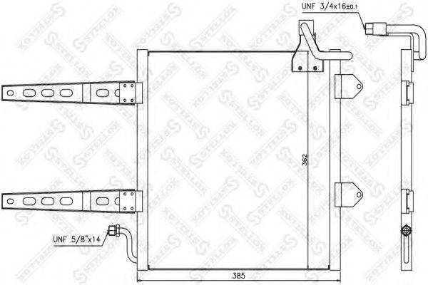 STELLOX 1045312SX Конденсатор, кондиціонер