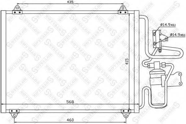 STELLOX 1045320SX Конденсатор, кондиціонер