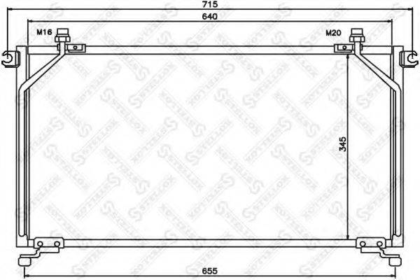 STELLOX 1045364SX Конденсатор, кондиціонер