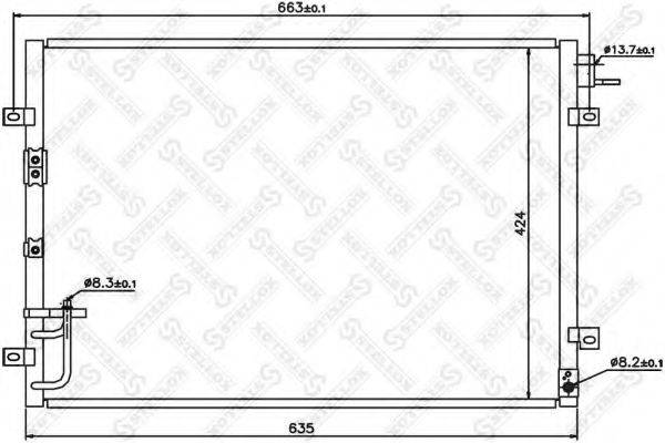 STELLOX 1045365SX Конденсатор, кондиціонер