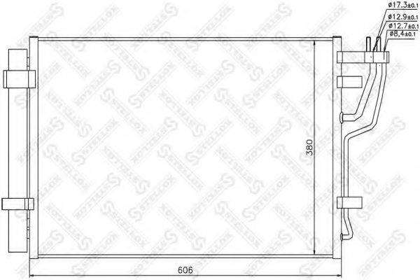 STELLOX 1045381SX Конденсатор, кондиціонер