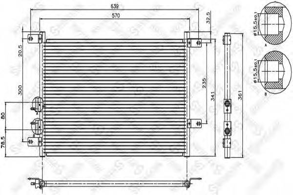 STELLOX 1045390SX Конденсатор, кондиціонер