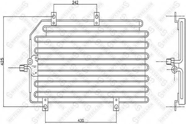 STELLOX 1045395SX Конденсатор, кондиціонер