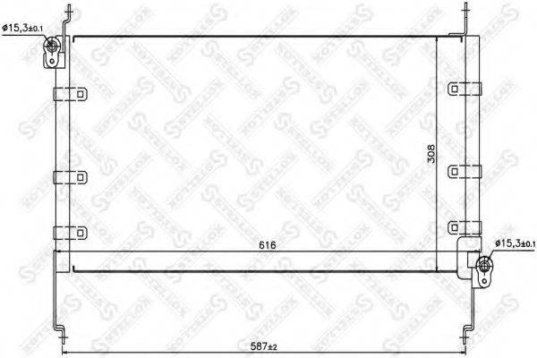 STELLOX 1045423SX Конденсатор, кондиціонер