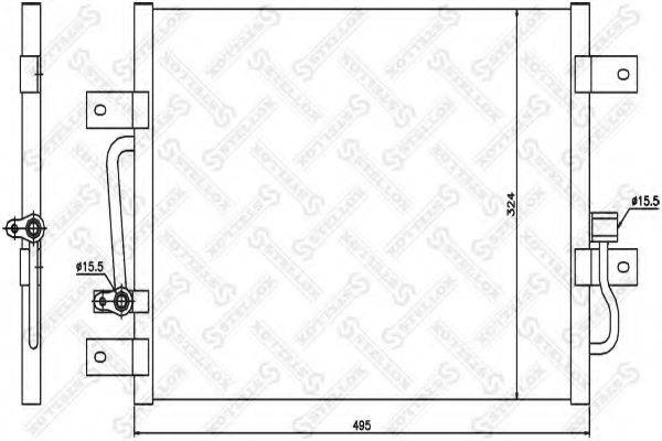 STELLOX 1045426SX Конденсатор, кондиціонер