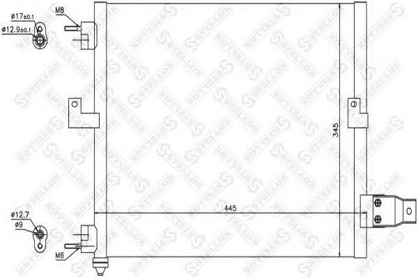 STELLOX 1045434SX Конденсатор, кондиціонер