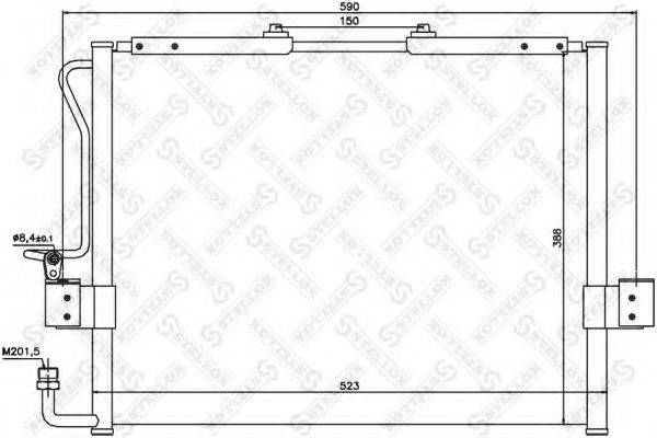 STELLOX 1045445SX Конденсатор, кондиціонер