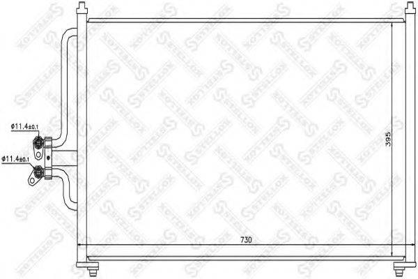 STELLOX 1045459SX Конденсатор, кондиціонер