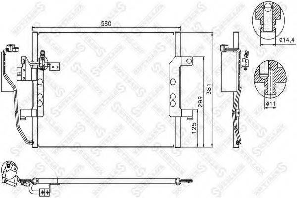 STELLOX 1045463SX Конденсатор, кондиціонер