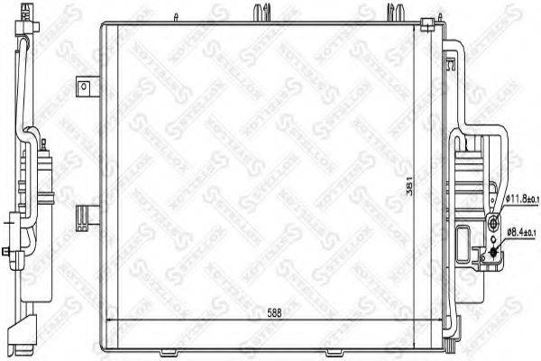 STELLOX 1045490SX Конденсатор, кондиціонер