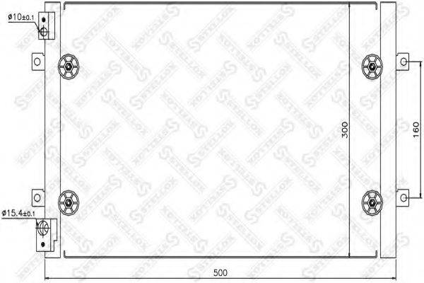 STELLOX 1045511SX Конденсатор, кондиціонер