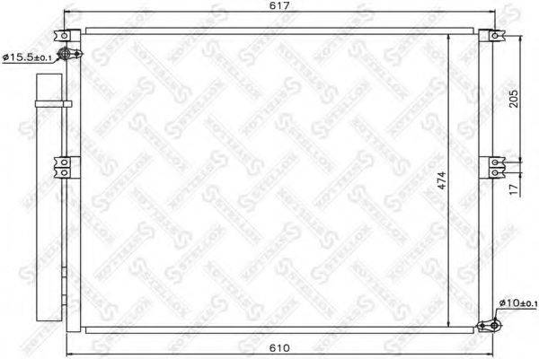 STELLOX 1045529SX Конденсатор, кондиціонер