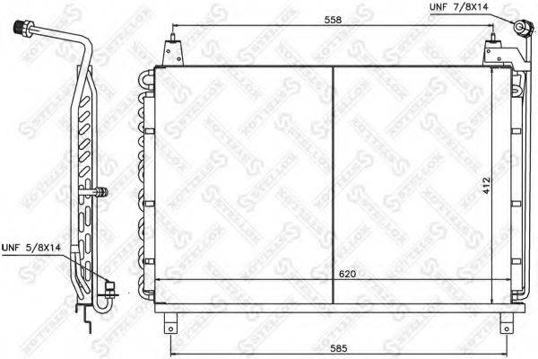 STELLOX 1045550SX Конденсатор, кондиціонер