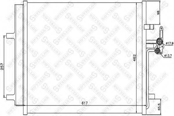 STELLOX 1045562SX Конденсатор, кондиціонер