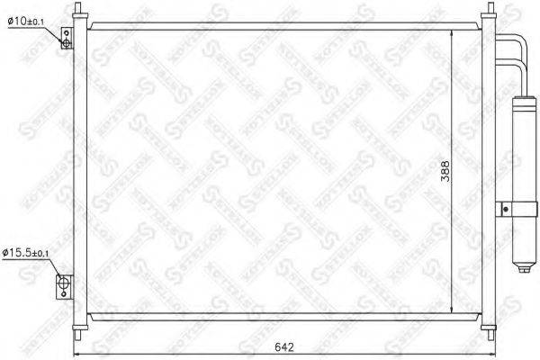 STELLOX 1045585SX Конденсатор, кондиціонер