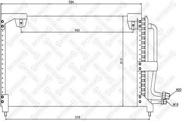 STELLOX 1045601SX Конденсатор, кондиціонер