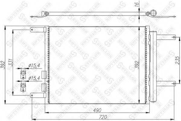 STELLOX 1045617SX Конденсатор, кондиціонер