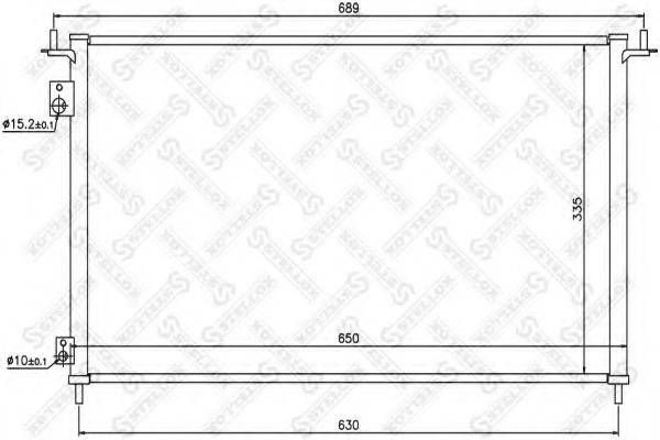 STELLOX 1045620SX Конденсатор, кондиціонер