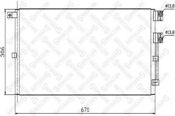 STELLOX 1045625SX Конденсатор, кондиціонер