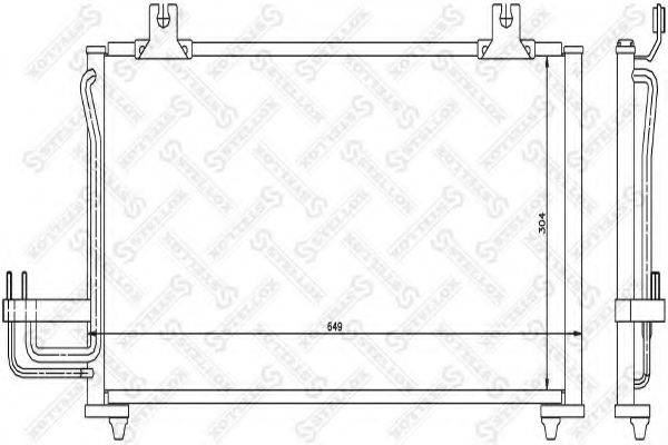 STELLOX 1045626SX Конденсатор, кондиціонер