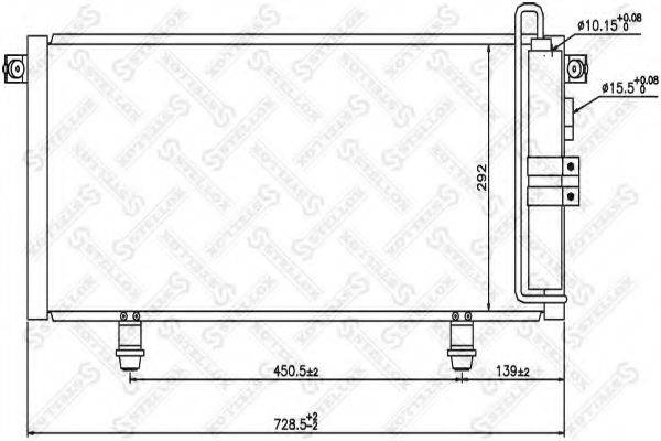 STELLOX 1045630SX Конденсатор, кондиціонер