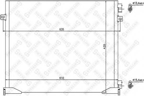 STELLOX 1045635SX Конденсатор, кондиціонер