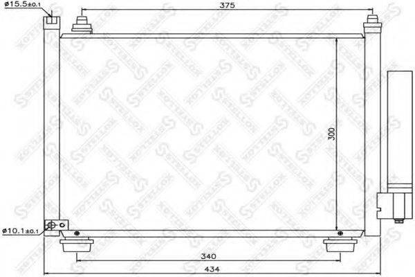 STELLOX 1045637SX Конденсатор, кондиціонер