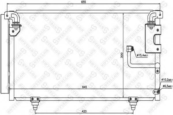 STELLOX 1045657SX Конденсатор, кондиціонер