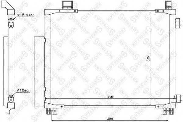 STELLOX 1045671SX Конденсатор, кондиціонер