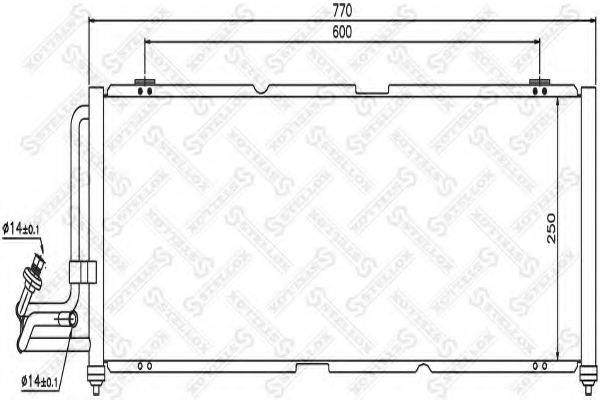 STELLOX 1045676SX Конденсатор, кондиціонер