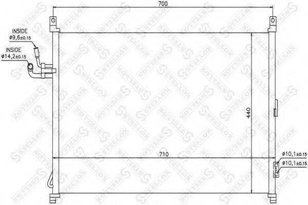 STELLOX 1045683SX Конденсатор, кондиціонер