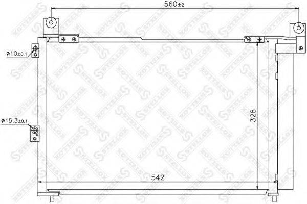 STELLOX 1045690SX Конденсатор, кондиціонер