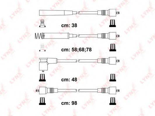 LYNXAUTO SPC5923 Комплект дротів запалювання