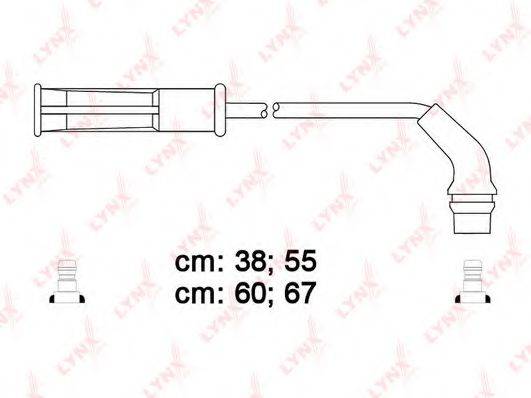 LYNXAUTO SPC6319 Комплект дротів запалювання