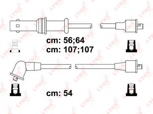LYNXAUTO SPC7109 Комплект дротів запалювання