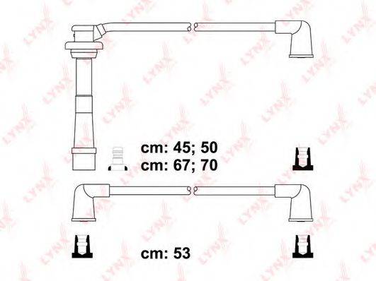 LYNXAUTO SPC7308 Комплект дротів запалювання