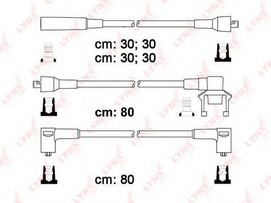 LYNXAUTO SPC7803 Комплект дротів запалювання