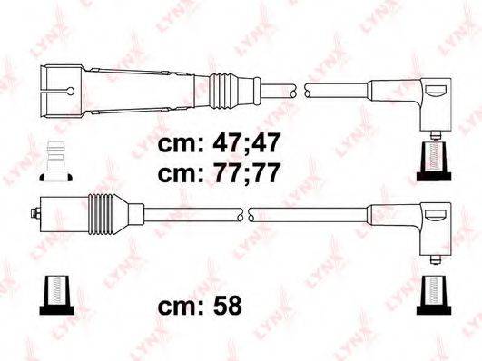 LYNXAUTO SPC8032 Комплект дротів запалювання