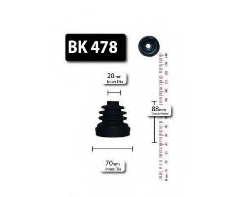 SHAFTEC BK478 Комплект пильника, приводний вал