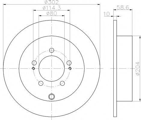 HELLA PAGID 8DD355114561 гальмівний диск