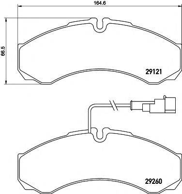 HELLA PAGID 8DB355005431 Комплект гальмівних колодок, дискове гальмо