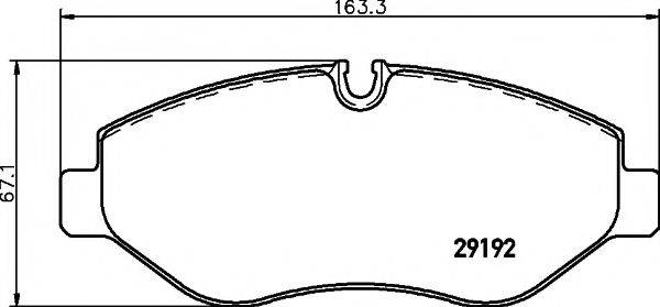 HELLA PAGID 8DB355005521 Комплект гальмівних колодок, дискове гальмо