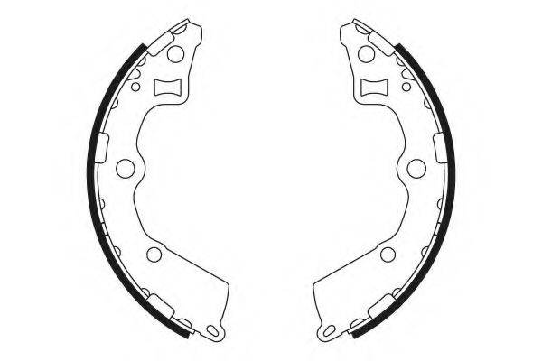 HELLA PAGID 8DB355000411 Комплект гальмівних колодок