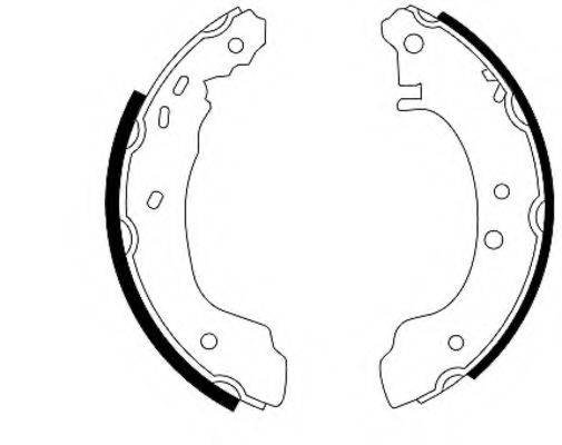 HELLA PAGID 8DB355001271 Комплект гальмівних колодок