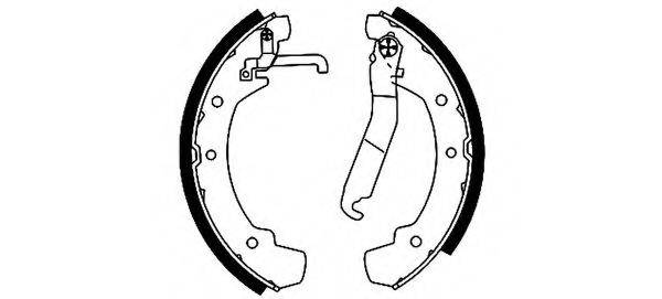 HELLA PAGID 8DB355001331 Комплект гальмівних колодок